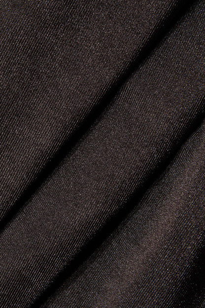 Elegantes Damen Minikleid Hochkragen Bodycon mit Drapierung
