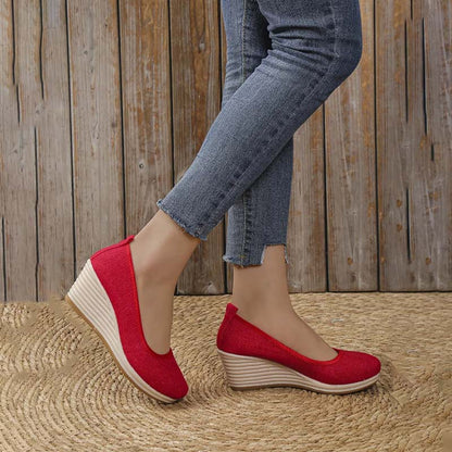 Norvielle Damen Keilschuhe Lässig