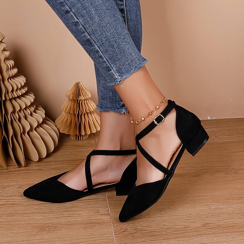 Damen Sandalen Niedriger Absatz Stilvoll - Norvielle