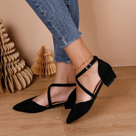 Norvielle Damen Flache Schuhe Einfarbig - Norvielle