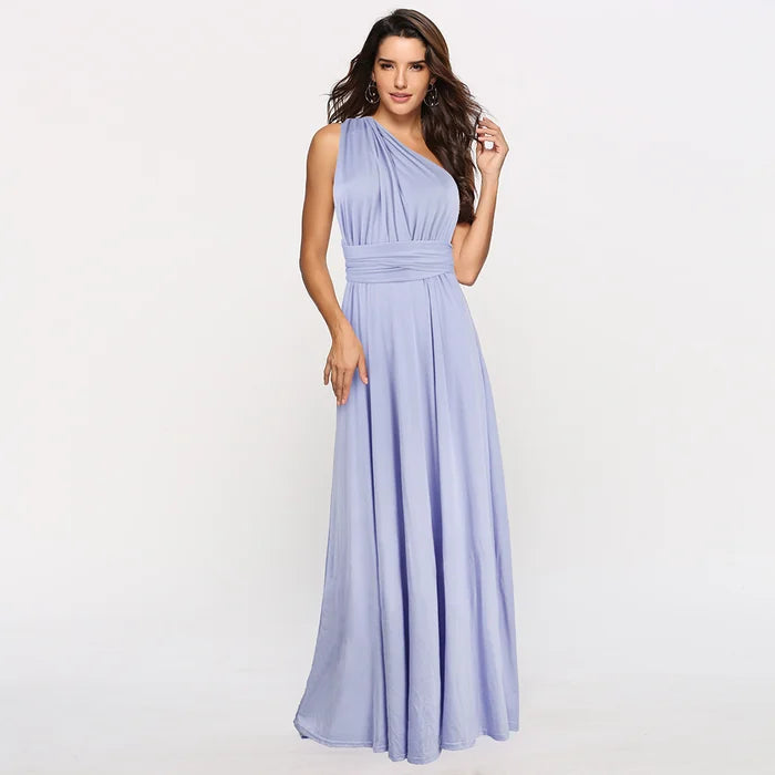 Damen Elastisches Wickelkleid mit Trägern