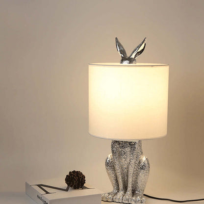 Kaninchen Tischlampe Gold Designer Leuchte