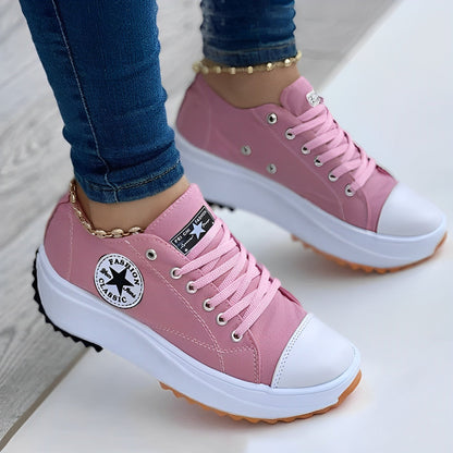 Damen Turnschuhe Canvas Weiß