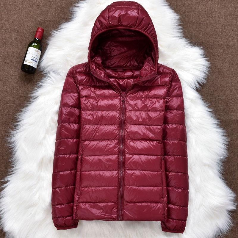 Norvielle Damen Daunenjacke Kapuze