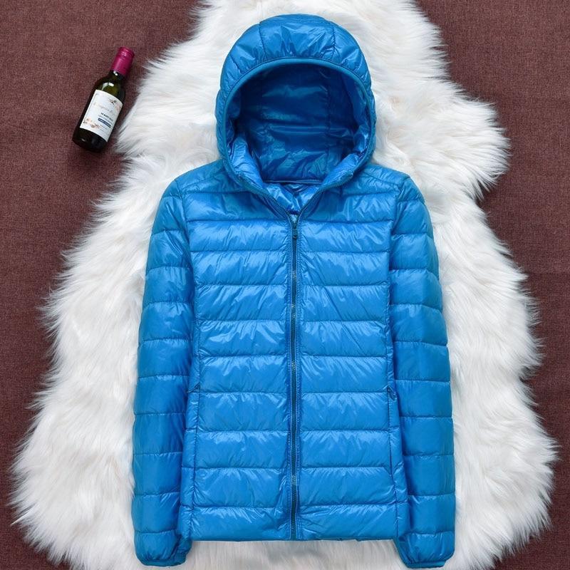 Norvielle Damen Daunenjacke Kapuze