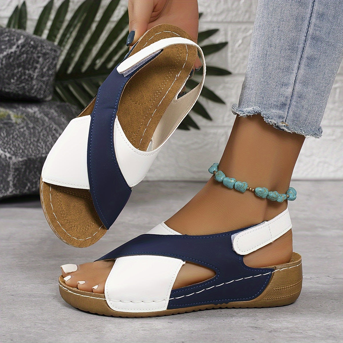 Damen Orthopädische Sandalen Dicke Sohle - Norvielle