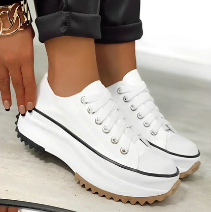 Norvielle Damen Orthopädische Plateau Sneaker