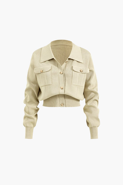 Damen Strick-Set Blazer Rock