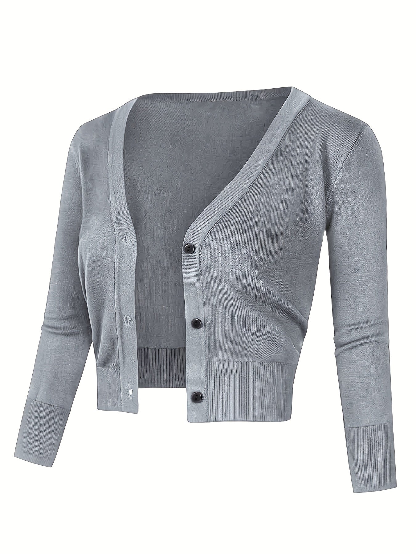 Norvielle Damen Bolerojacke Knopfverschluss