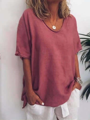 Damen Sommerbluse Leicht Atmungsaktiv