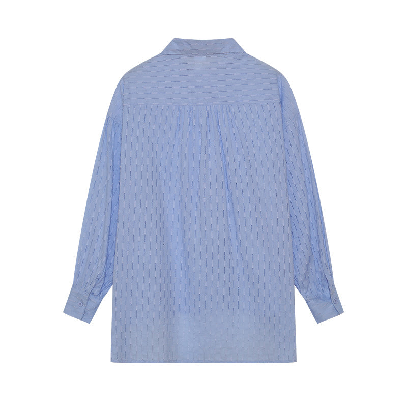 Damen Zweiteiler Oversize Baumwollmix Bluse und Shorts