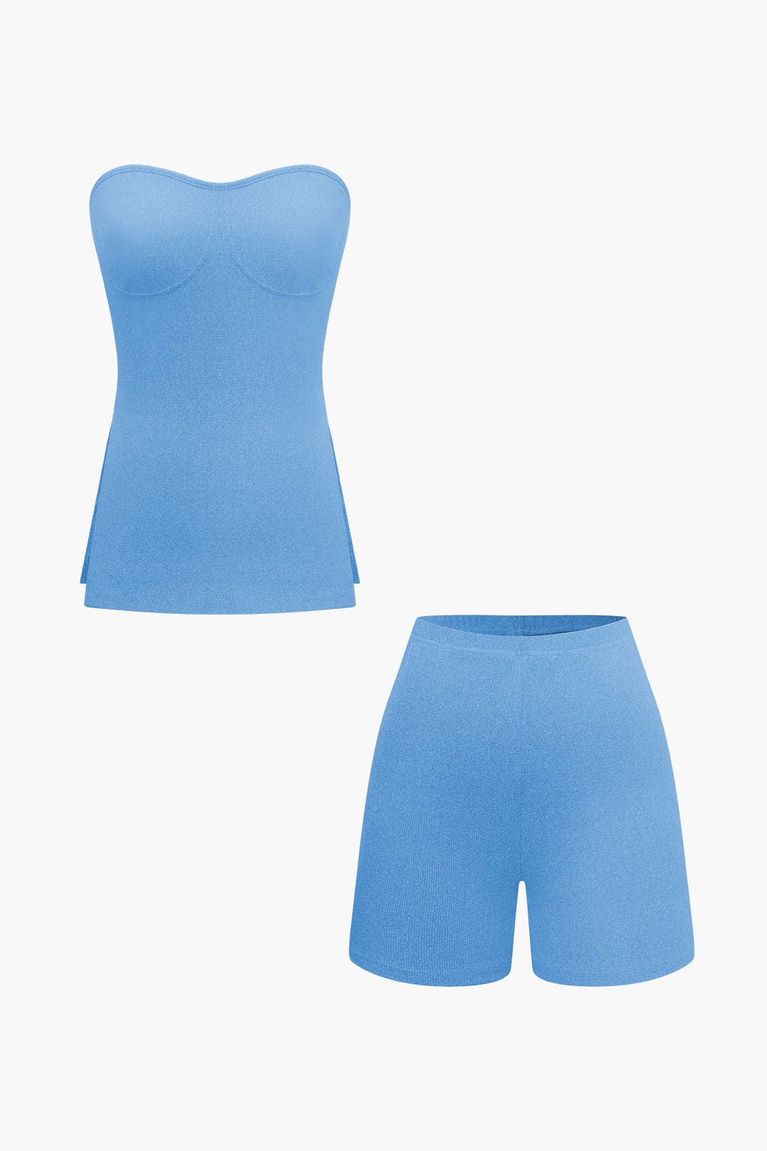 Damen Zweiteiler-Set Bustier- und Shorts Elegantes Design