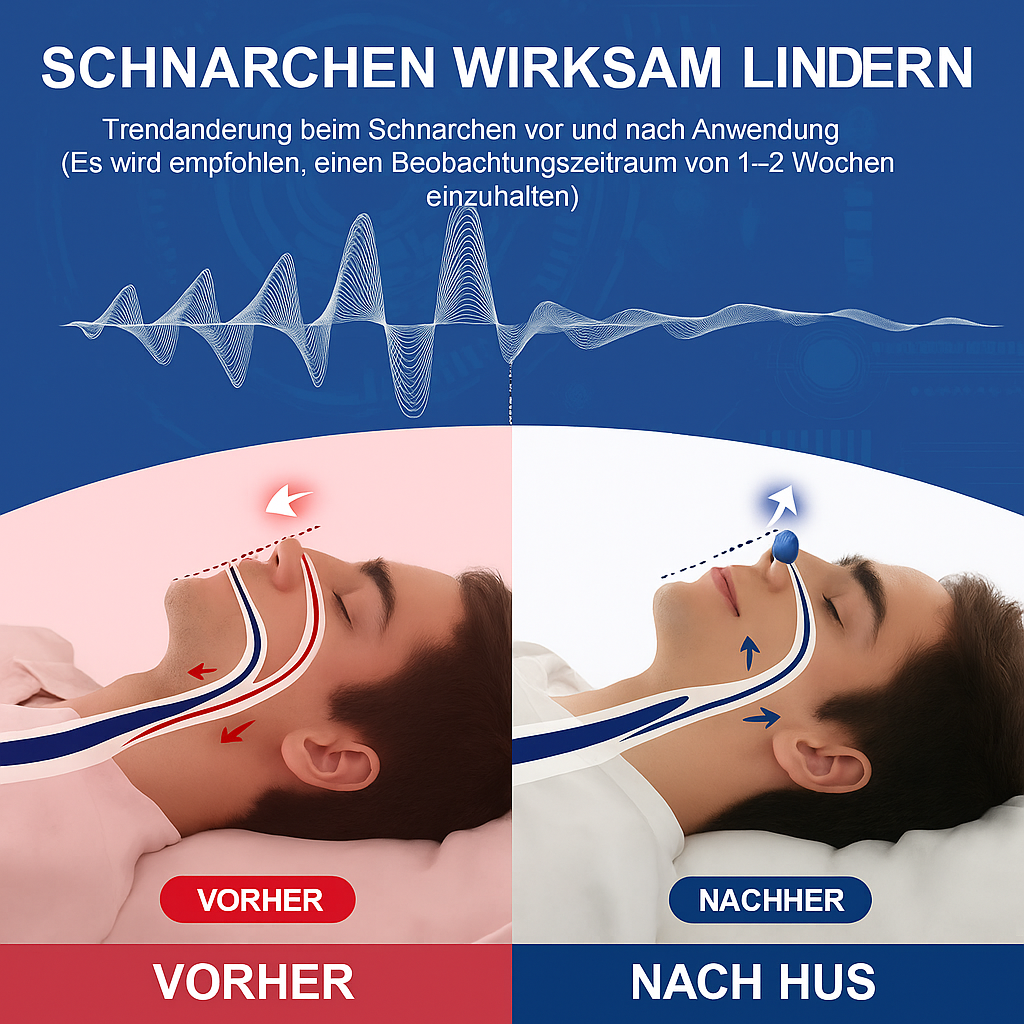 Tragbares Antischnarchgerät für besseren Schlaf