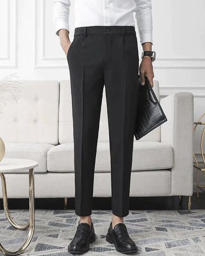 Hochtaillierte Slimfit Businesshose