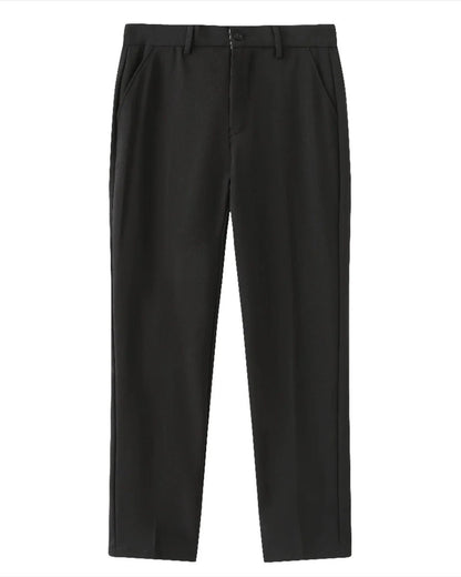 Damen 3-teiliges Outfit-Set Zopfmuster Pullover Hose Loafer