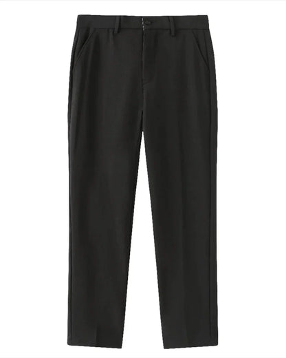 Herren Outfit Langärmliges Polohemd Hose Wildleder Loafer