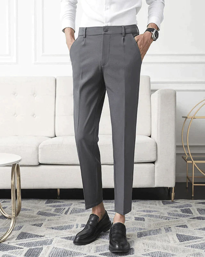Hochtaillierte Slimfit Businesshose