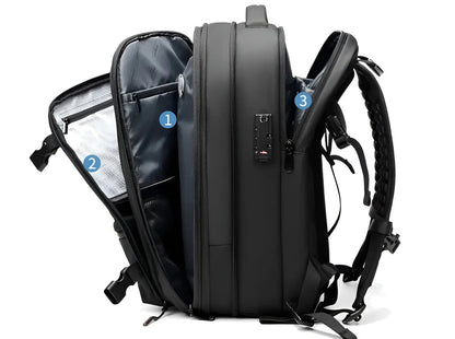 Reisrucksack Vakuumkompression Platzsparend Vielseitig