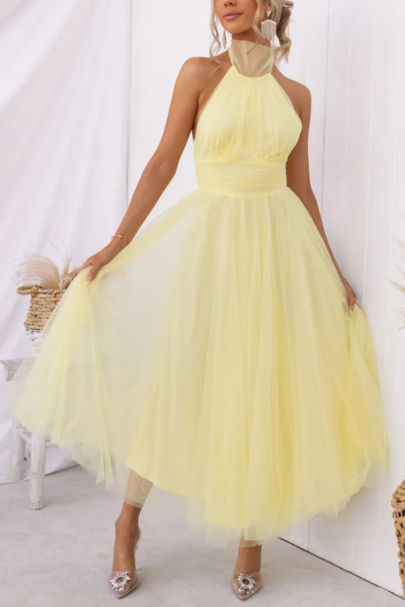 Norvielle Damen Ärmelloses Abendkleid