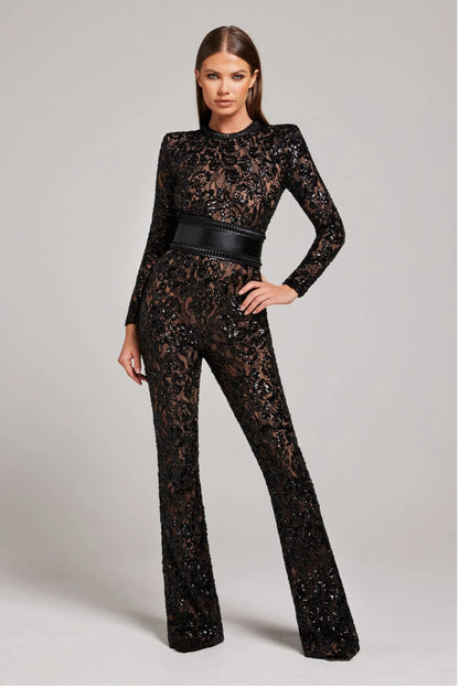 Damen Bodysuit Elegantes Design Zeitloser Stil Schwarzer Bodysuit - Norvielle