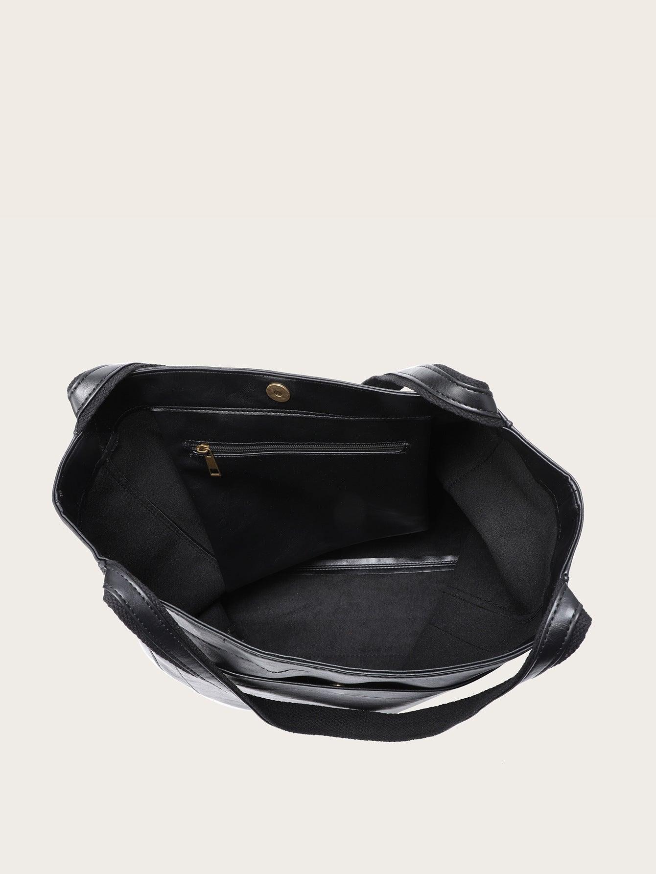 Leder-Shopper-Tasche Mit Schulterriemen