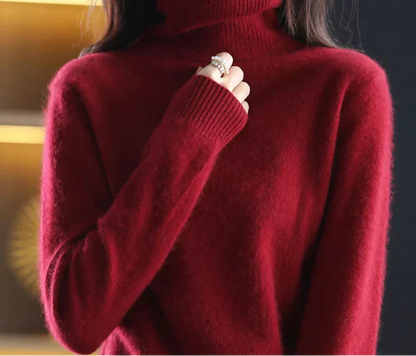 Damen Kaschmirkragenpullover Weich