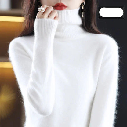 Damen Kaschmirkragenpullover Weich