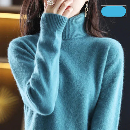 Damen Kaschmirkragenpullover Weich