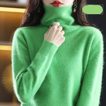Damen Kaschmirkragenpullover Weich