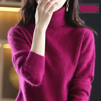 Damen Kaschmirkragenpullover Weich