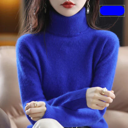 Damen Kaschmirkragenpullover Weich