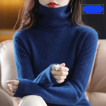Damen Kaschmirkragenpullover Weich