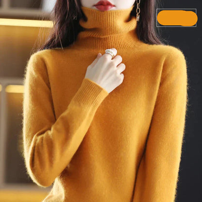 Damen Kaschmirkragenpullover Weich