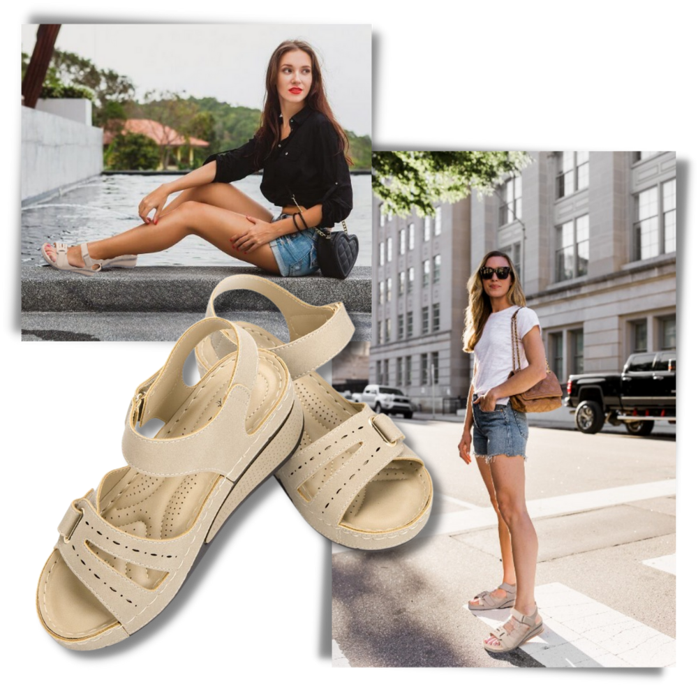 Damen Orthopädische Sandalen Fußbettstütze