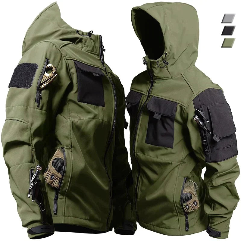 Frederik Herren Softshelljacke Tactical Schwarz - Norvielle