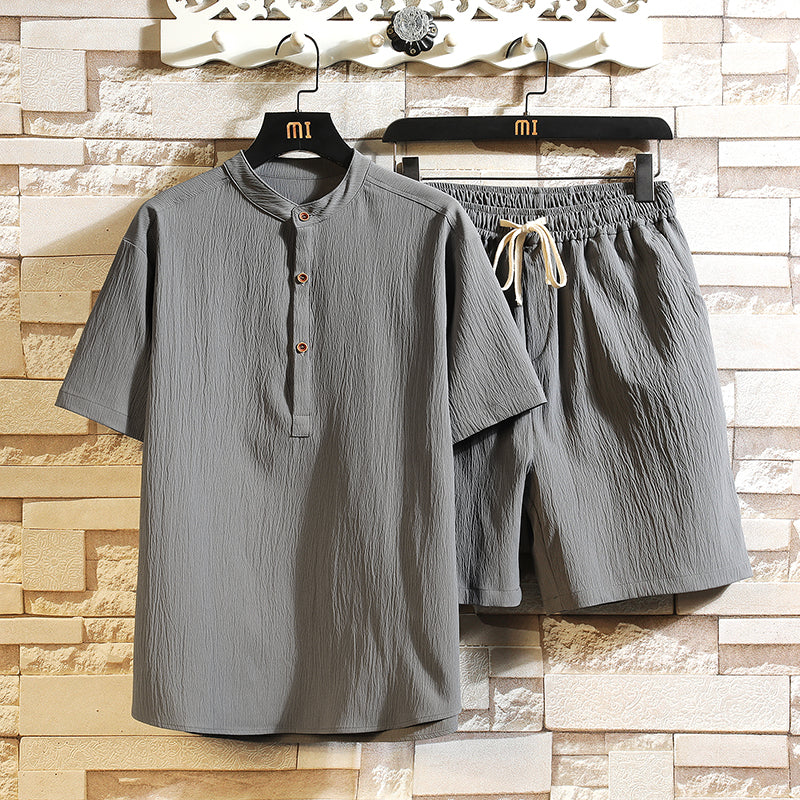 Herren Sommer-Set 2-teilig Oberteil Shorts