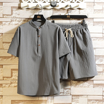 Herren Sommer-Set 2-teilig Oberteil Shorts