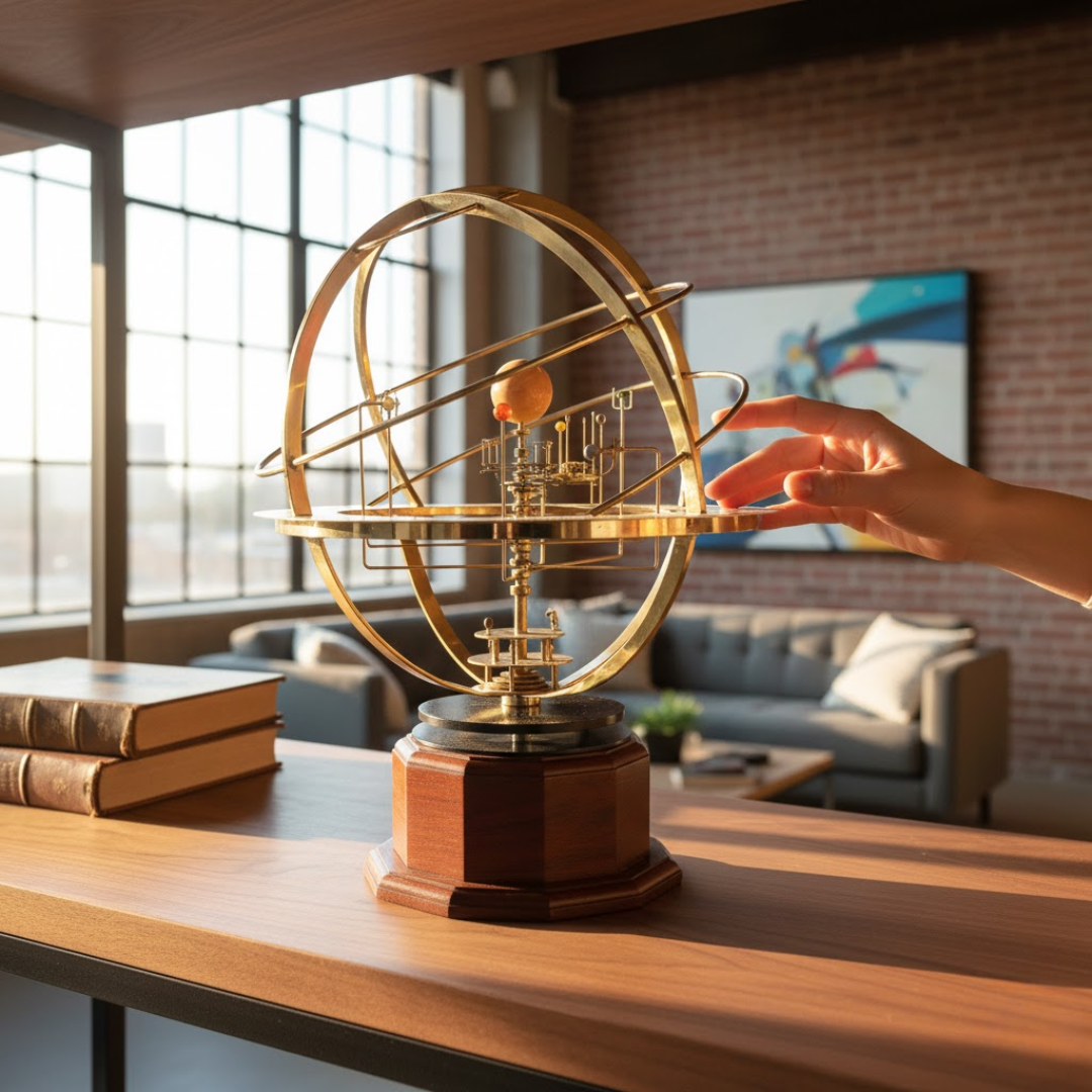Sonnensystem Modell Orrery Groß