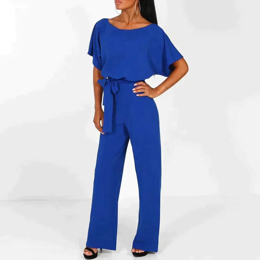Damen Overall Unifarben Stylisch