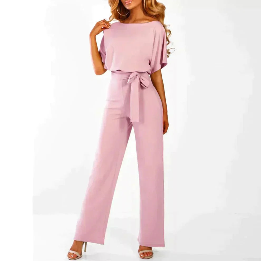 Damen Overall Unifarben Stylisch