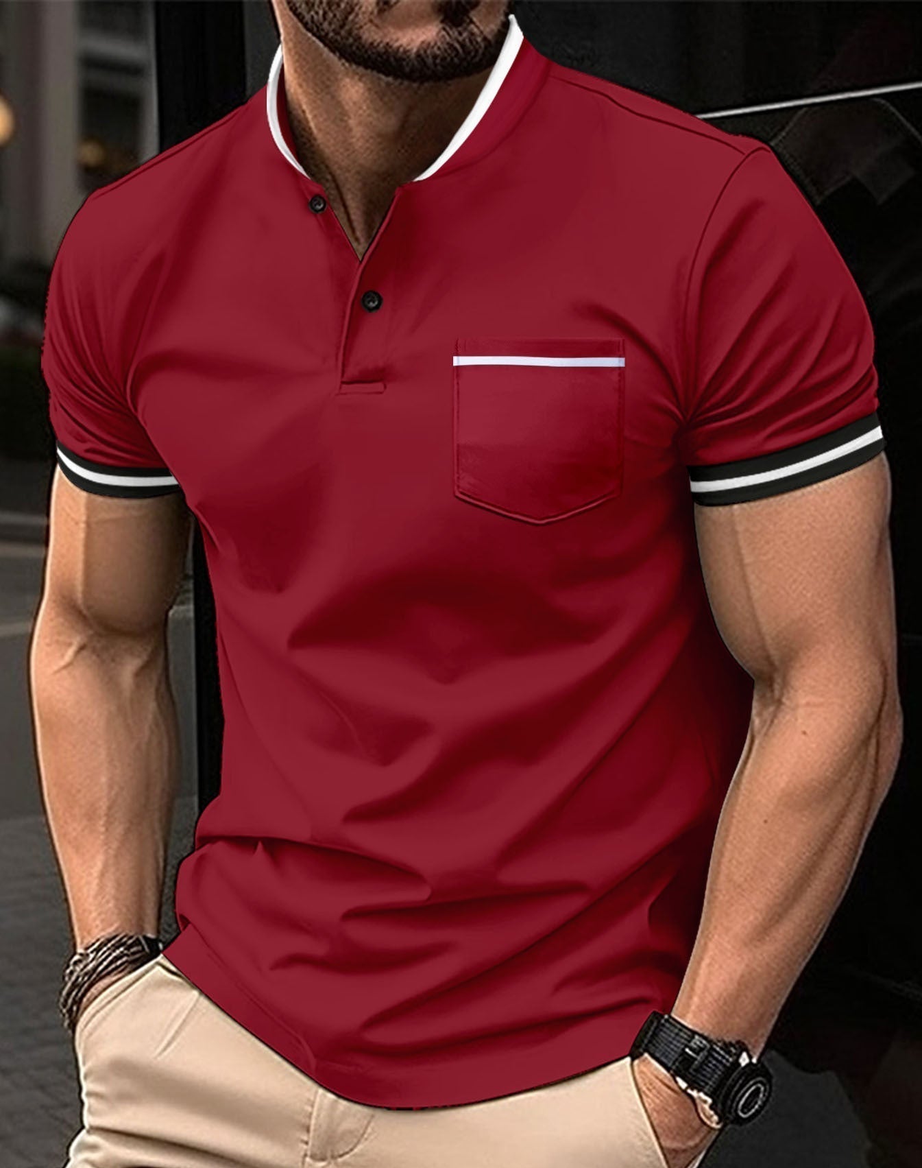 Herren Polo Bequem Teodor