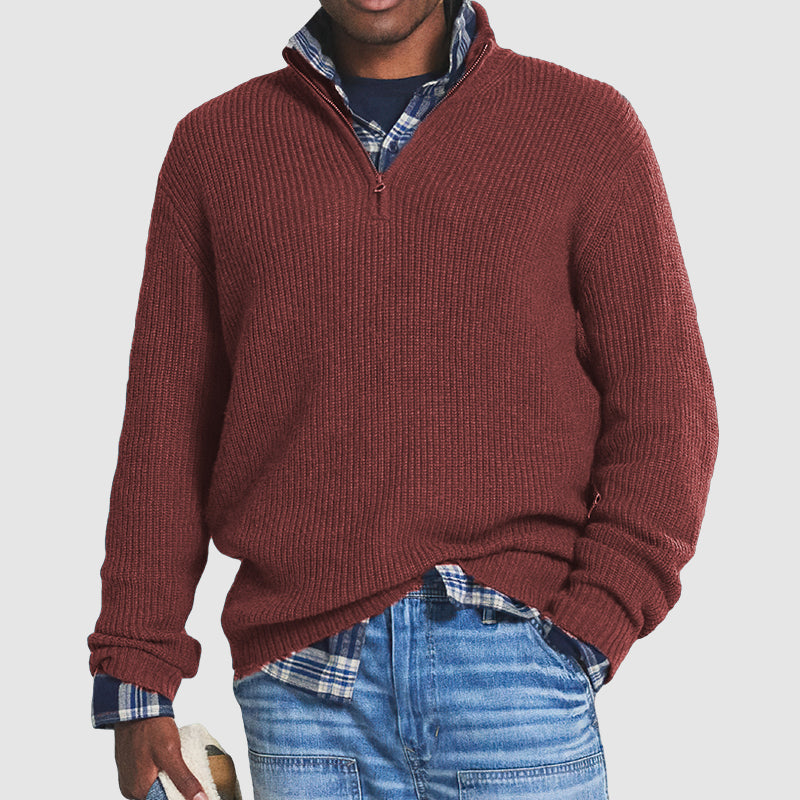 Herren Pullover Mit Reißverschluss Elegantes Design - Norvielle