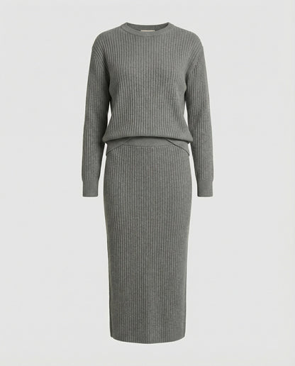 Damen Strickset Pullover und Rock