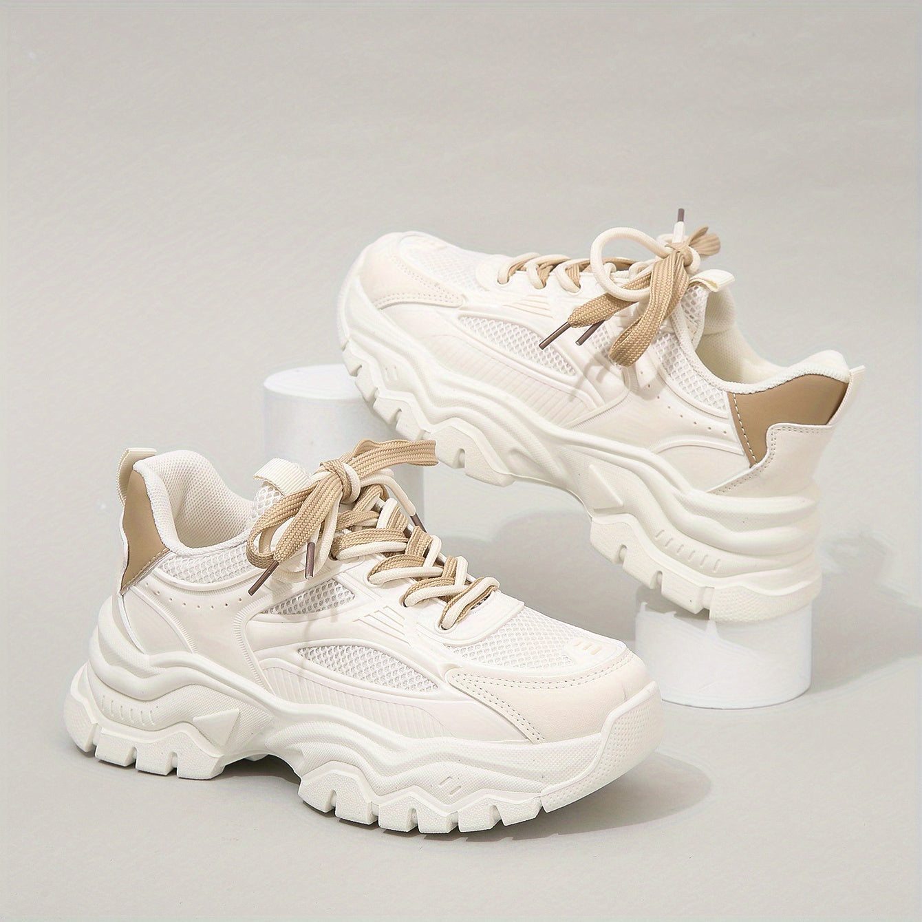 Norvielle Damen Plateau Sneaker Moderner Look