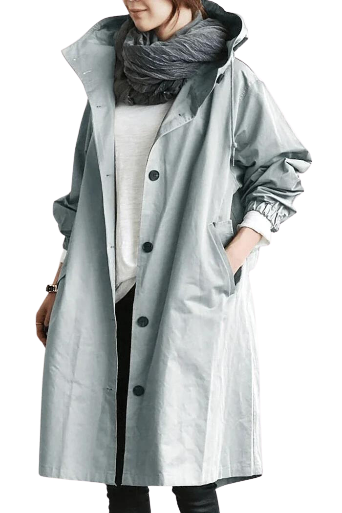Übergroße Herren Kapuzenwindbreaker Regenjacke