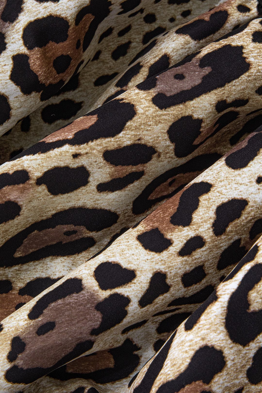 Damen Bandeau-Kleid Leopardenmuster