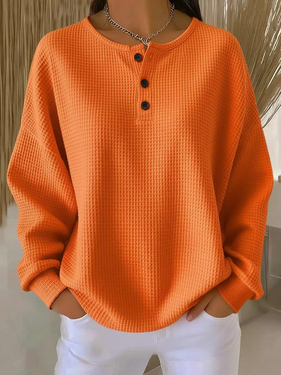Damen Sweatshirt Elegant Baumwolle Bequem Grau - Norvielle