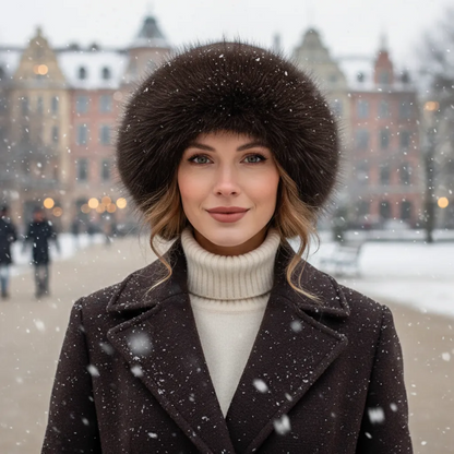 Furla Damen Wintermütze Pelz Warm