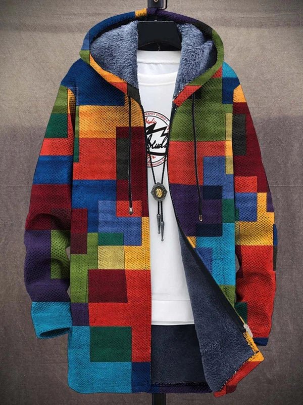 Kapuzenpullover Geometrisches Muster
