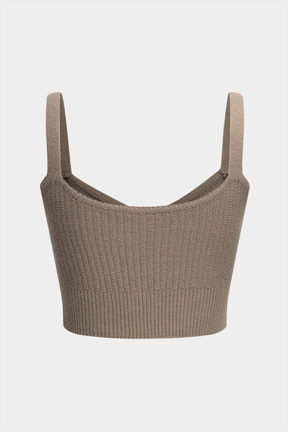 Damen Strick Dreiteiler Set Cardigan Crop Bleistiftrock